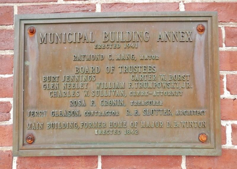 Municipal Building Annex Marker. Click for full size. Municipal Building Annex Marker image. Click for full size.
