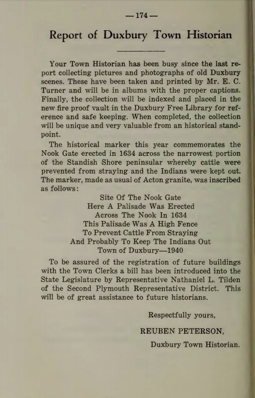 Mention of the Nook Gate from 1940. Click for full size. Mention of the Nook Gate from 1940 image. Click for full size.
