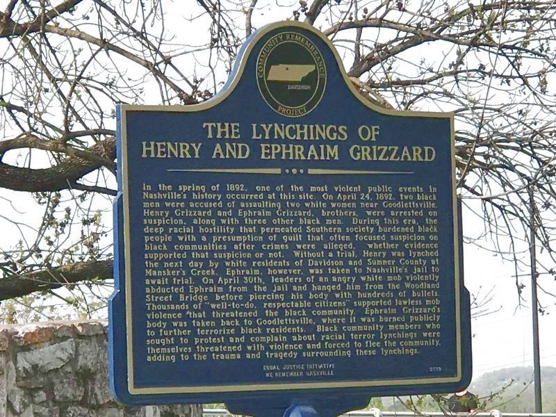 The Lynchings of Henry and Ephraim Grizzard Marker image. Click for full size.