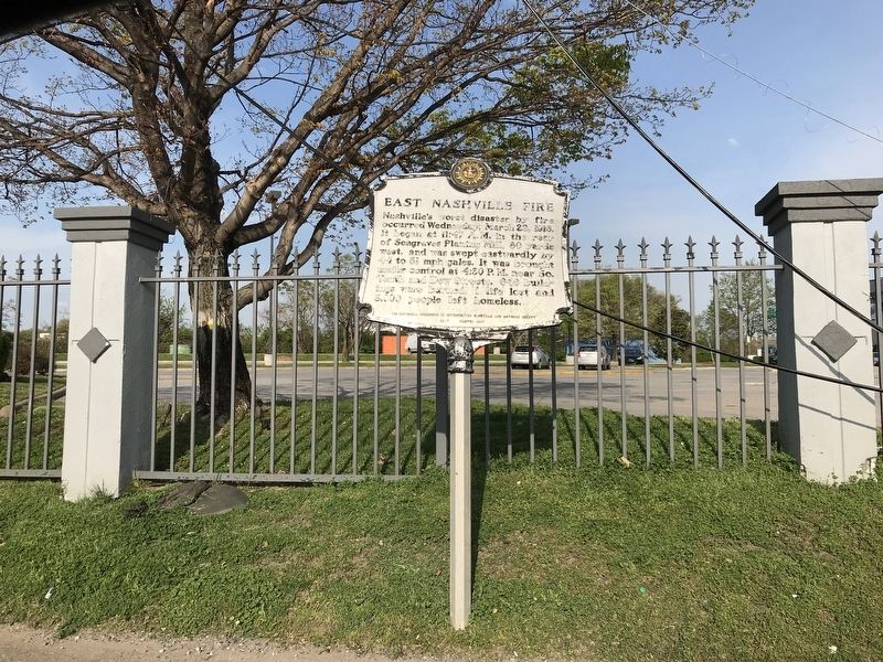 East Nashville Fire Marker image. Click for full size.