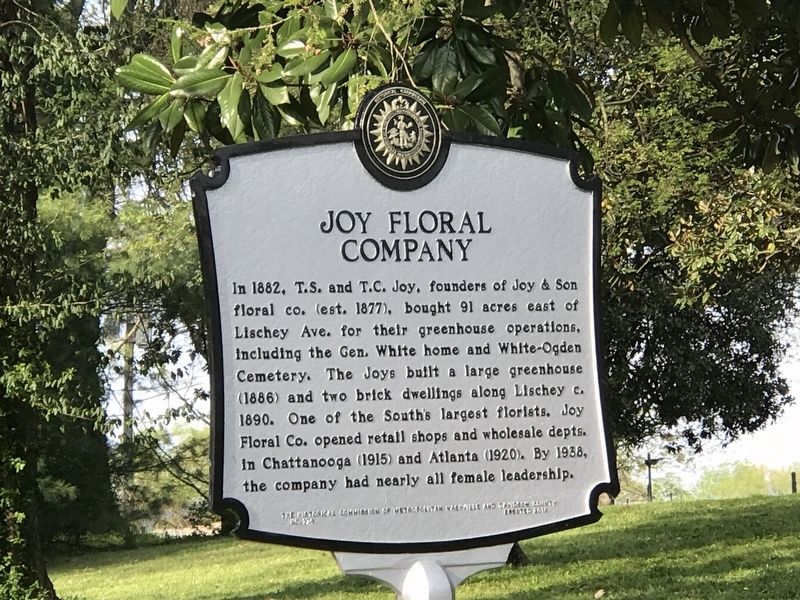 Joy Floral Company Marker. Click for full size. Joy Floral Company Marker image. Click for full size.
