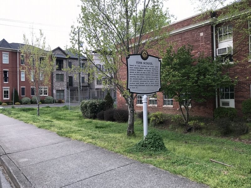 Fehr School side of the marker image. Click for full size.
