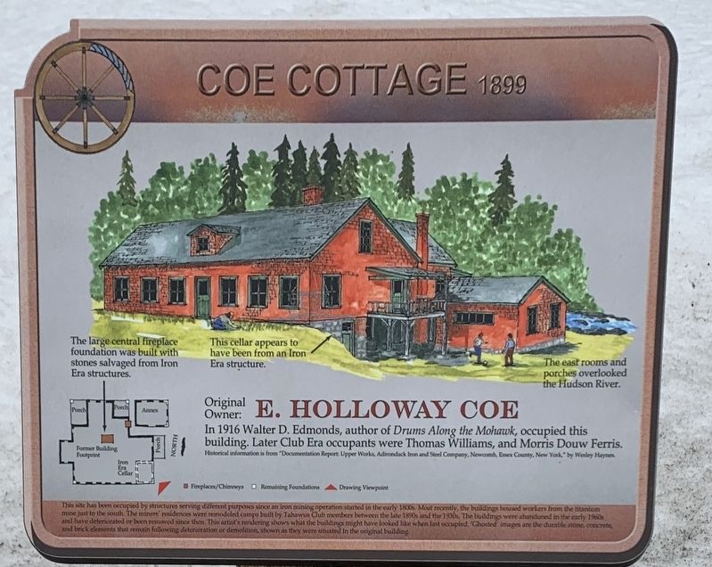 Coe Cottage Marker image. Click for full size.