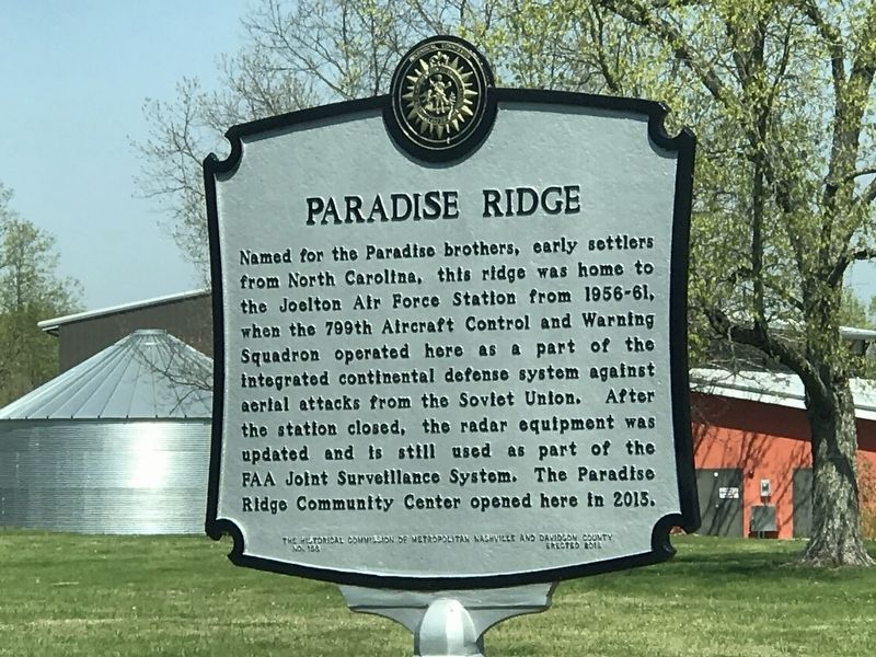 Paradise Ridge Marker image. Click for full size.