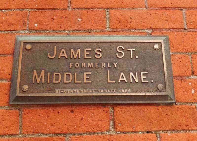 James Street Bi-Centennial Plaque image. Click for full size.