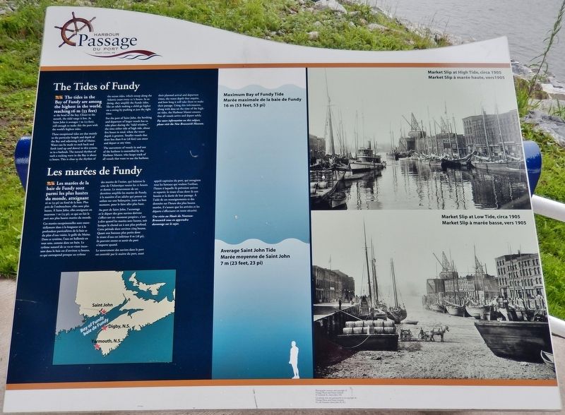 The Tides of Fundy / Les Mares de Fundy Marker image. Click for full size.