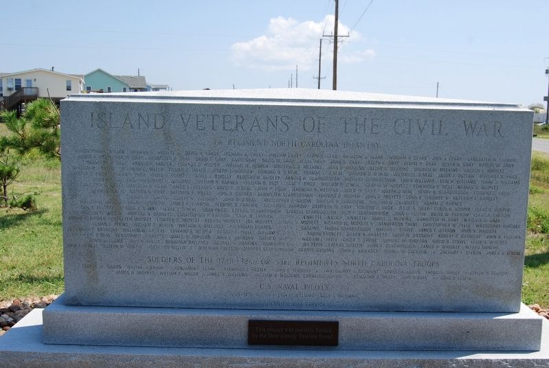 Island Veterans of the Civil War Marker. Click for full size. Island Veterans of the Civil War Marker image. Click for full size.
