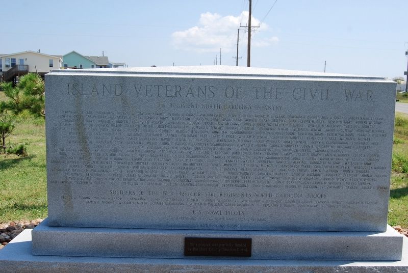 Island Veterans of the Civil War Marker image. Click for full size.