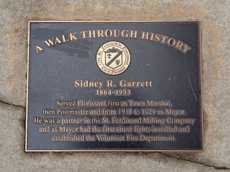 Sidney R. Garrett Marker. Click for full size. Sidney R. Garrett Marker image. Click for full size.
