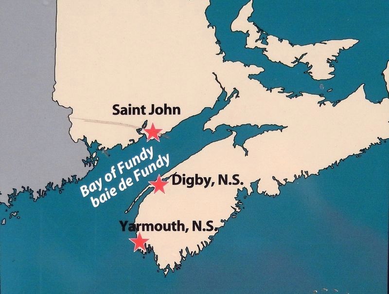 Marker detail: Bay of Fundy / baie de Fundy. Click for full size. Marker detail: Bay of Fundy / baie de Fundy image. Click for full size.