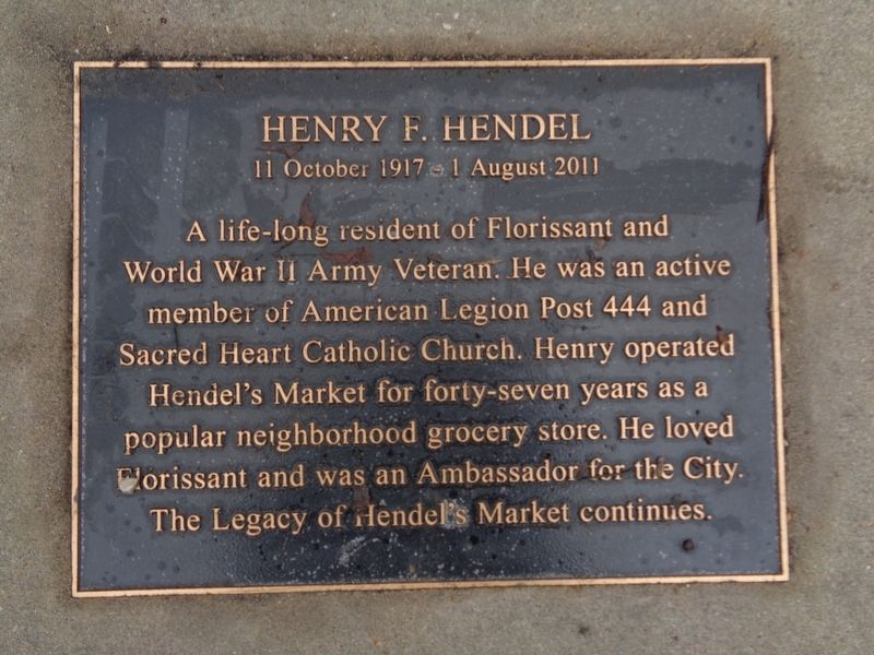 Henry F. Hendel Marker image. Click for full size.