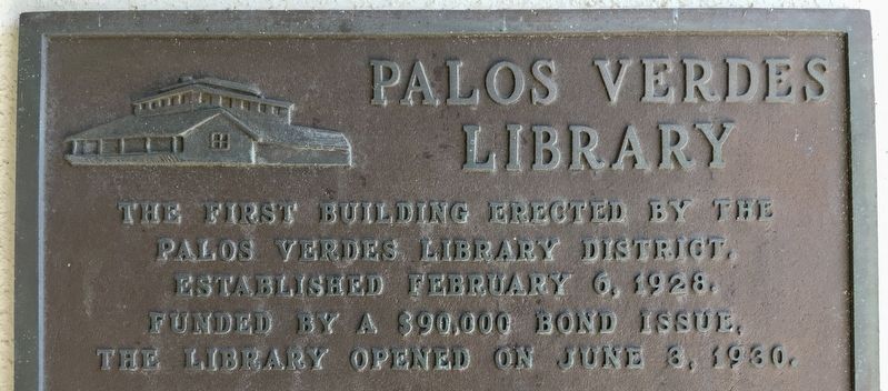 Malaga Cove Library Marker. Click for full size. Malaga Cove Library Marker image. Click for full size.