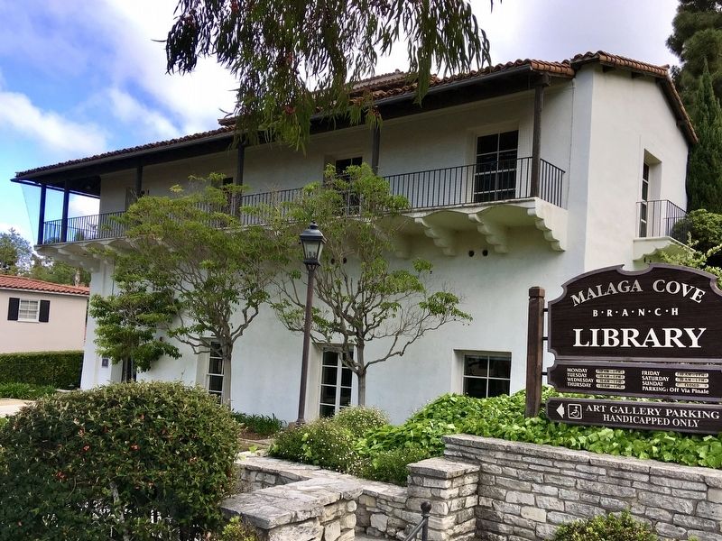 Malaga Cove Library image. Click for full size.