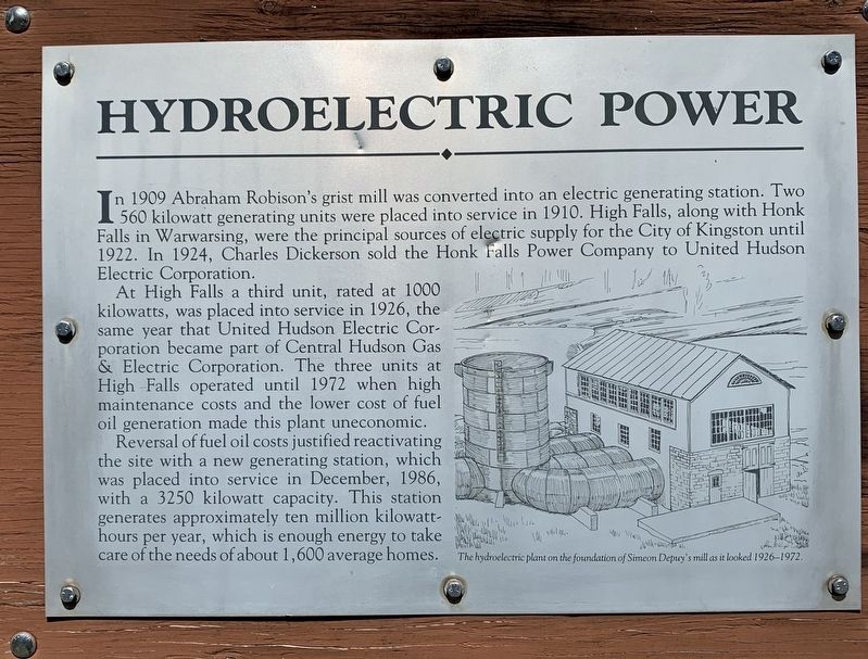 Hydroelectric Power Marker image. Click for full size.