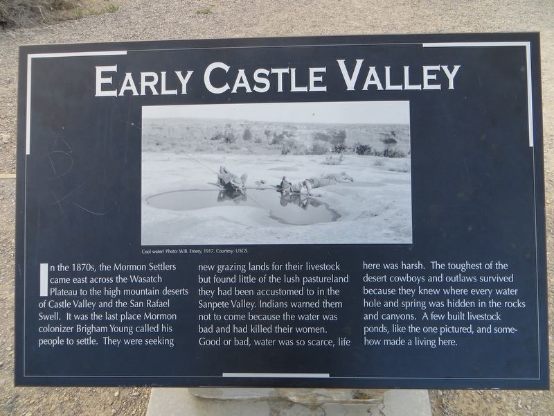 Early Castle Valley Marker image. Click for full size.
