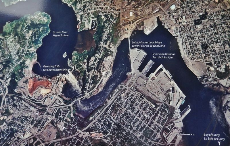 Marker detail: Saint John Harbour Map / Port de Saint John image. Click for full size.