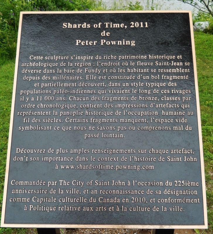 The Shards of Time Marker (<i>Français</i>). Click for full size. The Shards of Time Marker (<i>Français</i>) image. Click for full size.