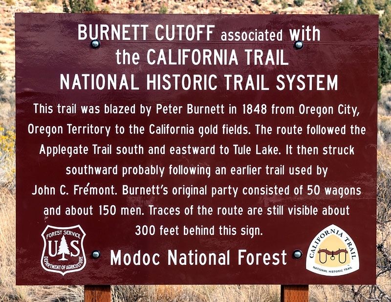 Burnett Cutoff Marker. Click for full size. Burnett Cutoff Marker image. Click for full size.