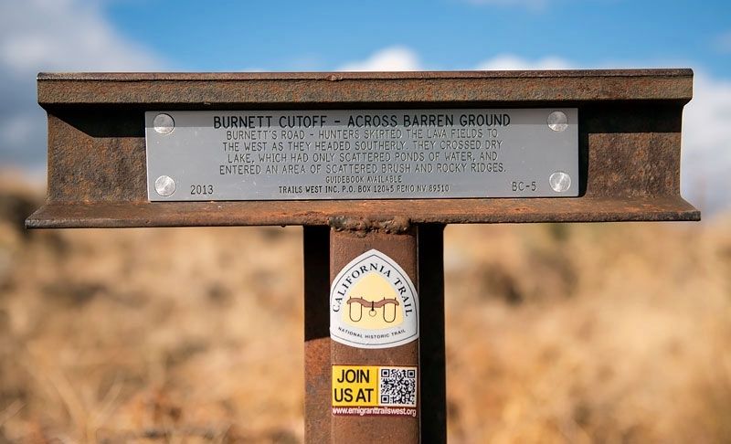 Burnett Cutoff - Across Barren Ground Marker. Click for full size. Burnett Cutoff - Across Barren Ground Marker image. Click for full size.