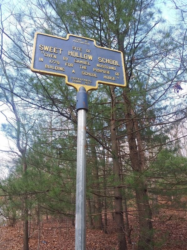 Site of Sweet Hollow School Marker image. Click for full size.