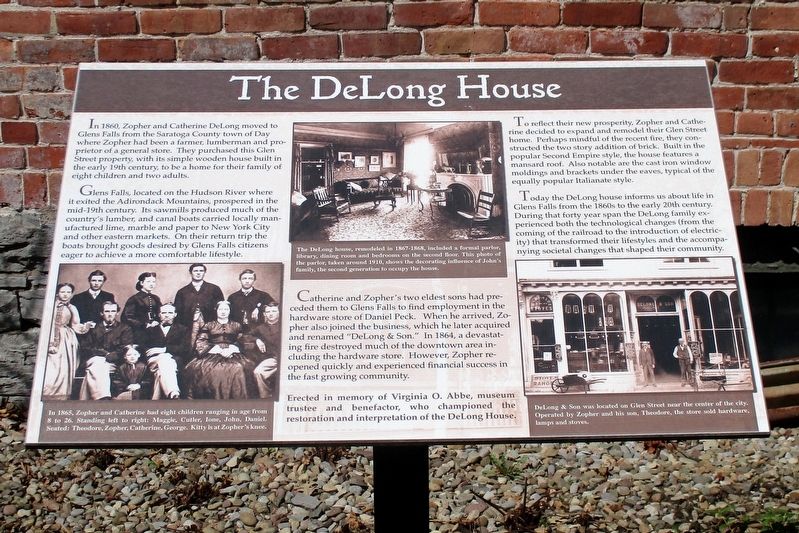 The DeLong House Marker. Click for full size. The DeLong House Marker image. Click for full size.