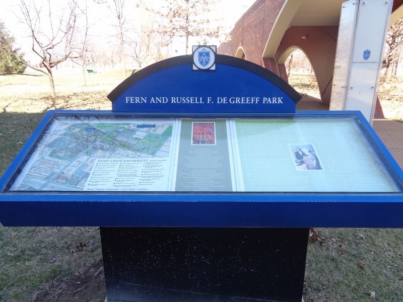 Fern and Russell F. de Greeff Park Marker. Click for full size. Fern and Russell F. de Greeff Park Marker image. Click for full size.