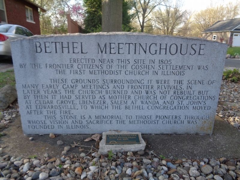 Bethel Meetinghouse Marker. Click for full size. Bethel Meetinghouse Marker image. Click for full size.