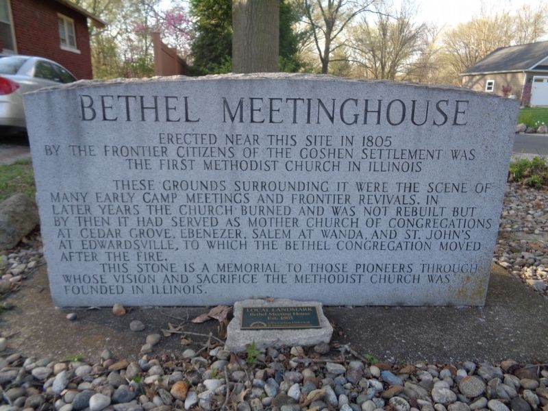 Bethel Meetinghouse Marker image. Click for full size.