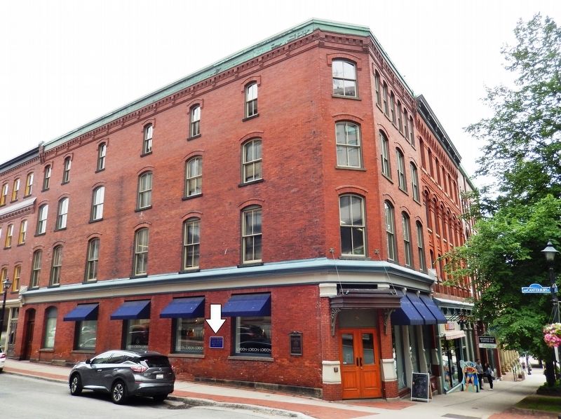 Here Stood the House Occupied by Benedict Arnold Marker. Click for full size. Here Stood the House Occupied by Benedict Arnold Marker image. Click for full size.