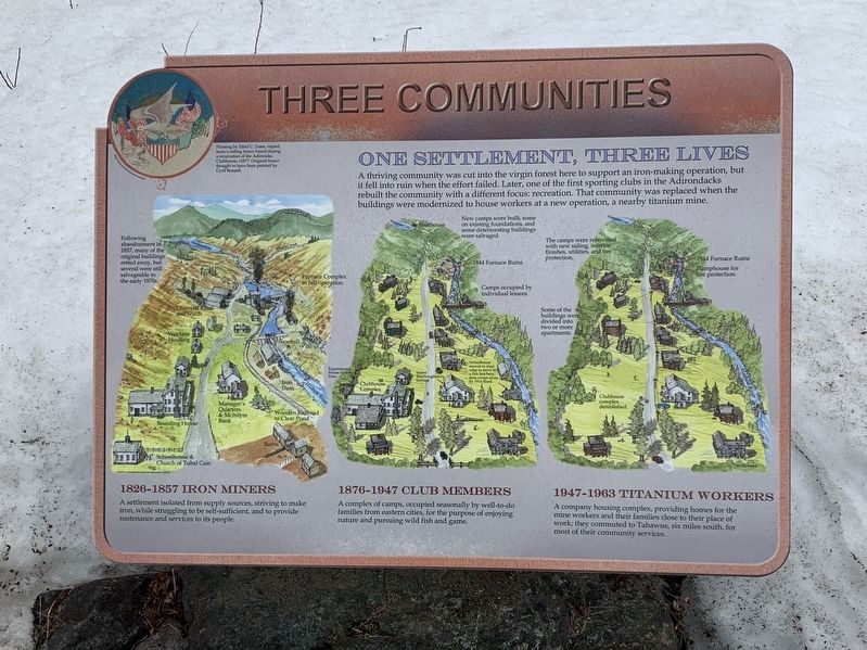 Three Communities Marker image. Click for full size.
