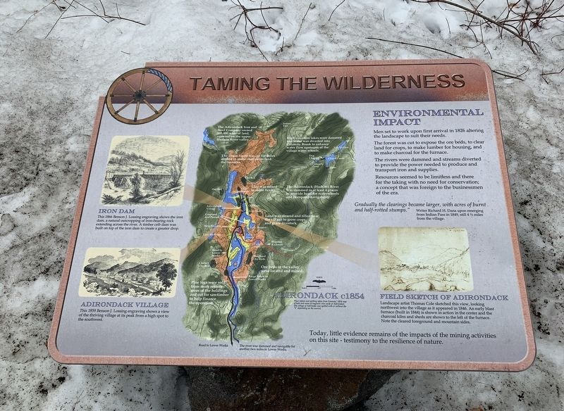 Taming the Wilderness Marker. Click for full size. Taming the Wilderness Marker image. Click for full size.