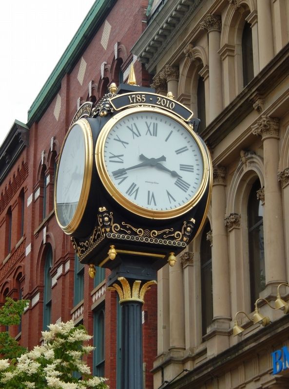 Saint John 225th Anniversary Clock image. Click for full size.