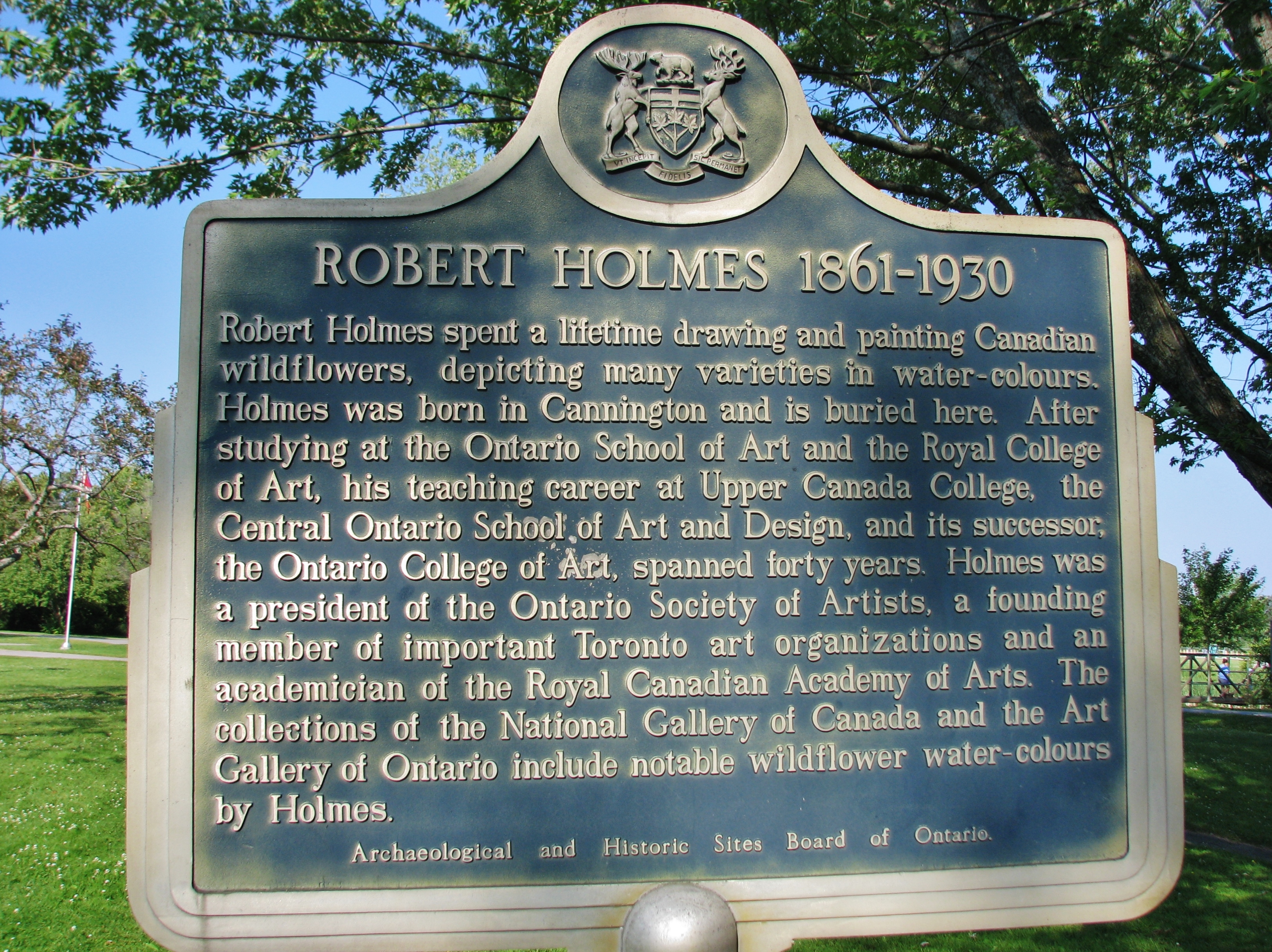 Robert Holmes 1861-1930 Marker