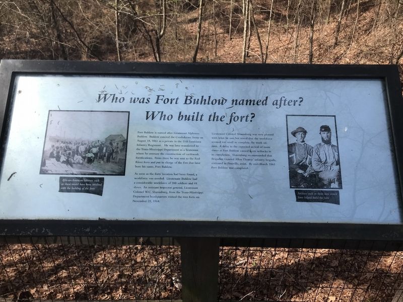 Who was Fort Buhlow named after? Marker image. Click for full size.