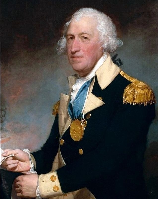 Horatio Gates in a c.1794 portrait by Gilbert Stuart. image. Click for full size.