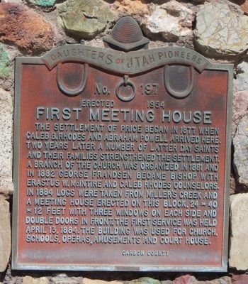 First Meeting House Marker. Click for full size. First Meeting House Marker image. Click for full size.