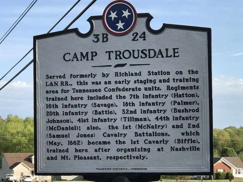 Camp Trousdale Marker image. Click for full size.