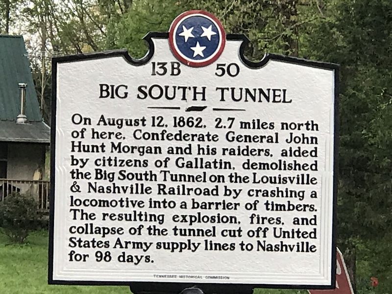 Big South Tunnel Marker. Click for full size. Big South Tunnel Marker image. Click for full size.