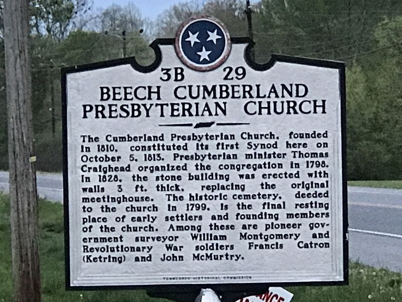 Beech Cumberland Presbyterian Church Marker image. Click for full size.