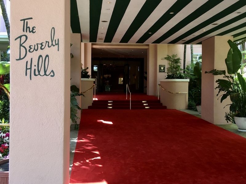 Beverly Hills Hotel Marker. Click for full size. Beverly Hills Hotel Marker image. Click for full size.