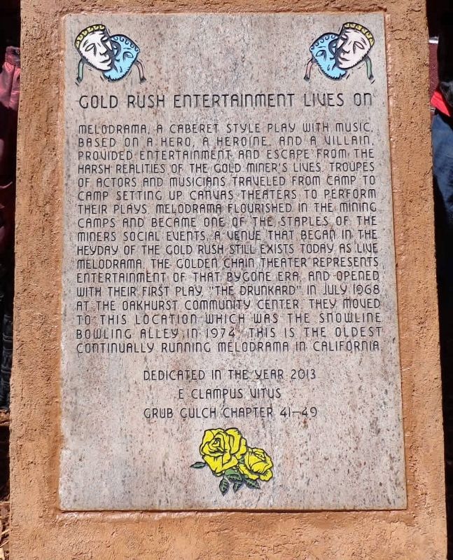 Gold Rush Entertainment Lives On Marker image. Click for full size.