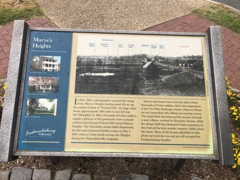 Marye's Heights Marker. Click for full size. Marye's Heights Marker image. Click for full size.