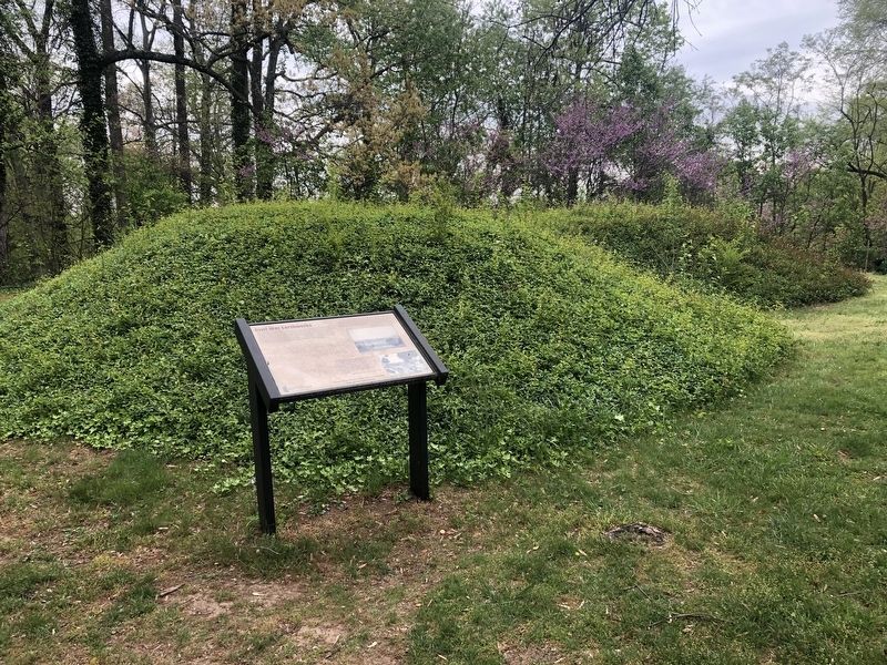 Civil War Earthworks Marker. Click for full size. Civil War Earthworks Marker image. Click for full size.