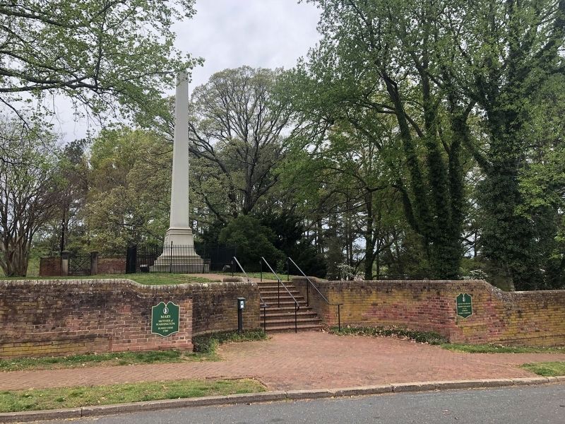 Mary Washington Burial Site Marker. Click for full size. Mary Washington Burial Site Marker image. Click for full size.