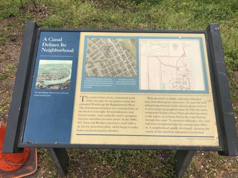 A Canal Defines Its Neighborhood Marker. Click for full size. A Canal Defines Its Neighborhood Marker image. Click for full size.