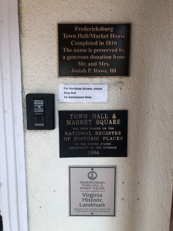 National Register of Historic Places plaque on the Town Hall Building image. Click for full size.