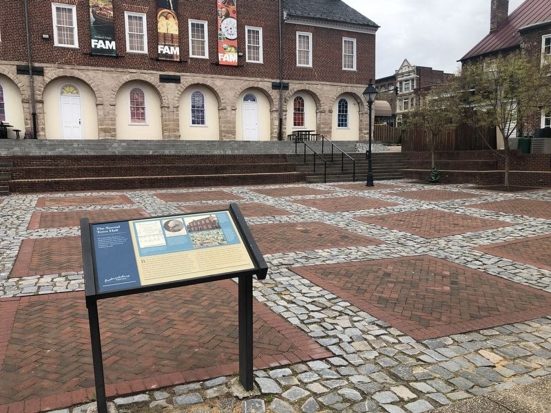 The Second Town Hall Marker image. Click for full size.