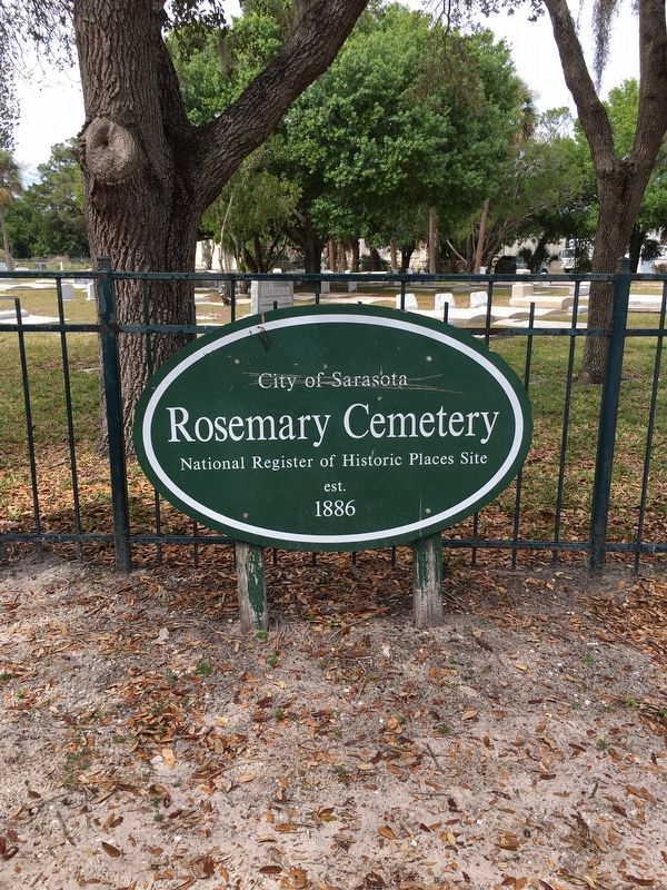 Rosemary Cemetery sign. Click for full size. Rosemary Cemetery sign image. Click for full size.