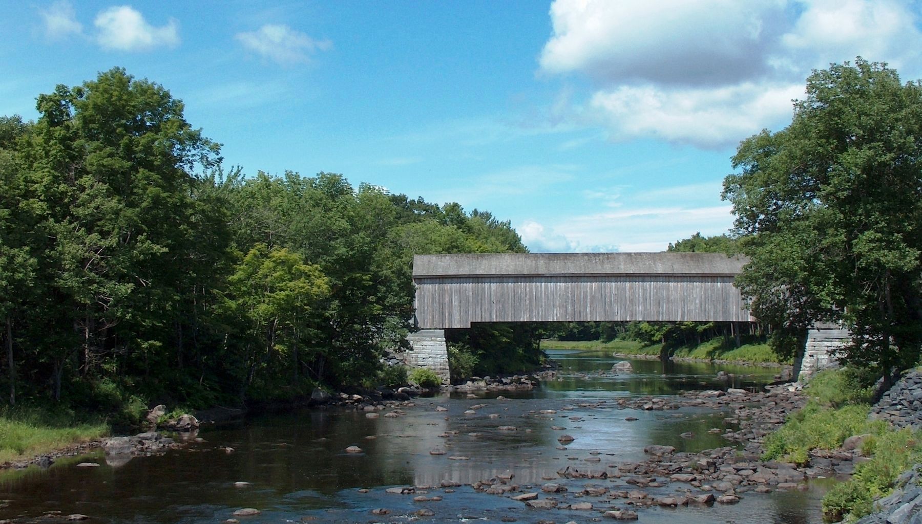 Low's Bridge & Piscataquis River image. Click for full size.