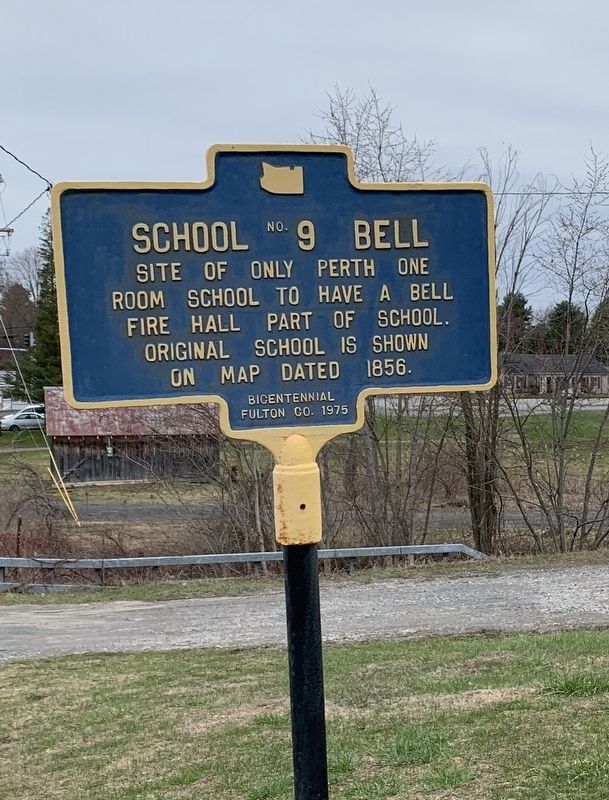 School No. 9 Bell Marker image. Click for full size.